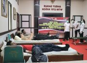 Kodim 1013/Mtw Gelar Kegiatan Donor Darah Dalam Rangka HUT Ke-66 Kodam XII/Tpr