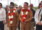 Pemkab Mura Gelar Penyambutan Bupati dan Wabup Mura di Bandara Dirung